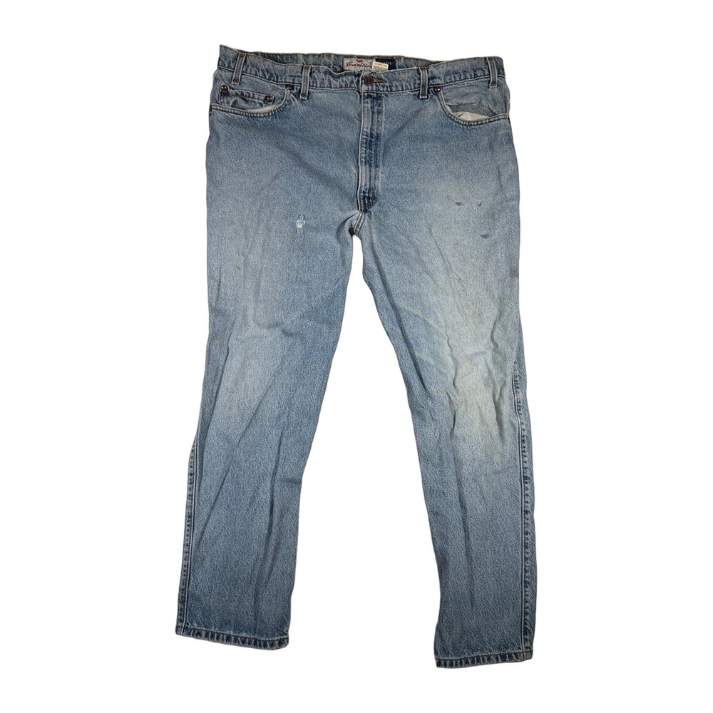Vintage Levi's Signature 540 Relaxed Fit Jeans Men's 44x30 Light Blue Distressed